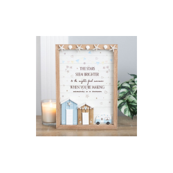 The Stars Seem Brighter 3D Shell Caravan Plaque